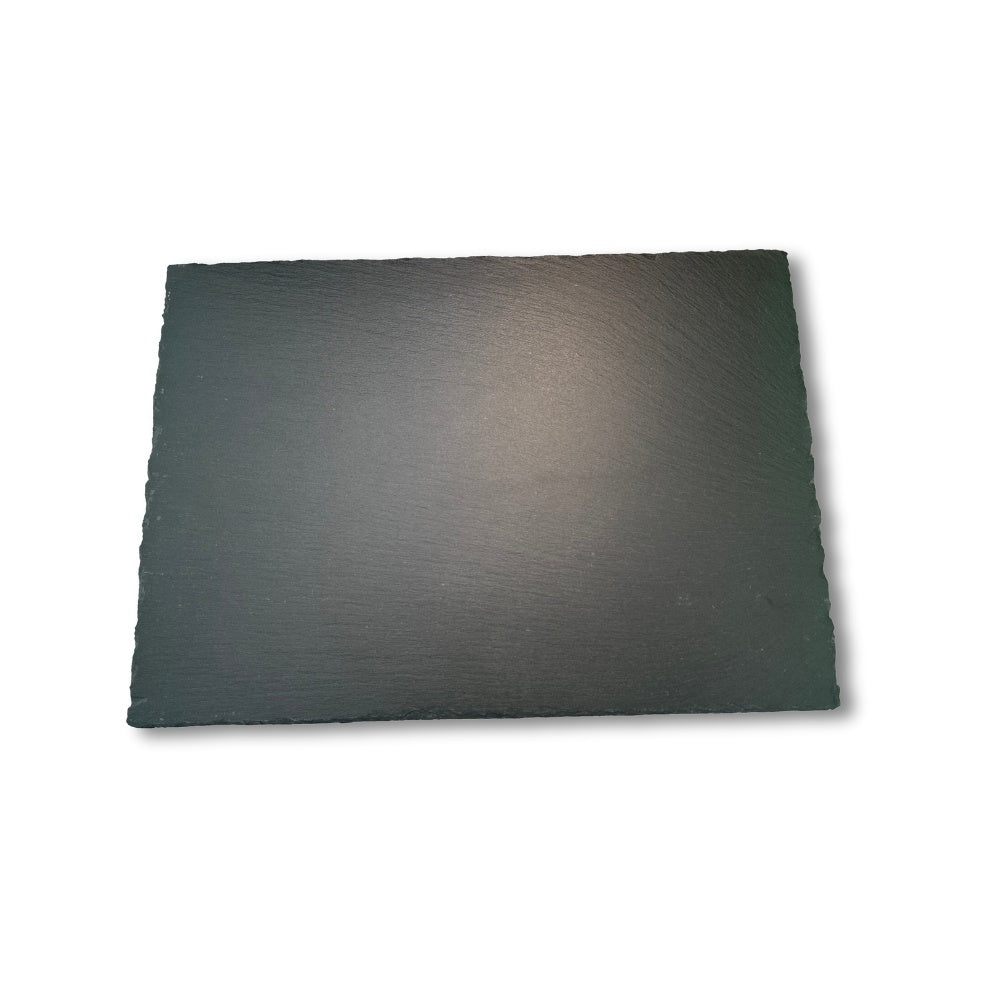 Rectangular slate serving board personalised laser engraved. Ready to be fully customised