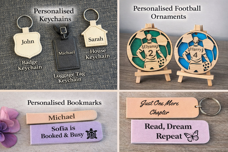 Personalised Keyrings & Small Engraved Gifts-UK