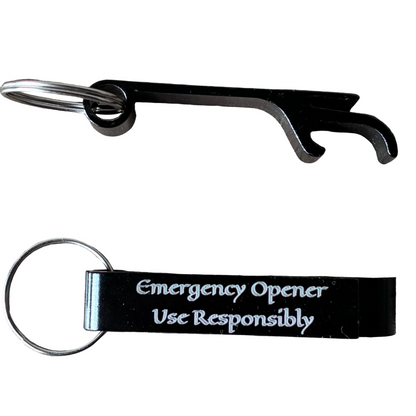 Personalised Bottle Opener Keyring - Custom Engraved Metal