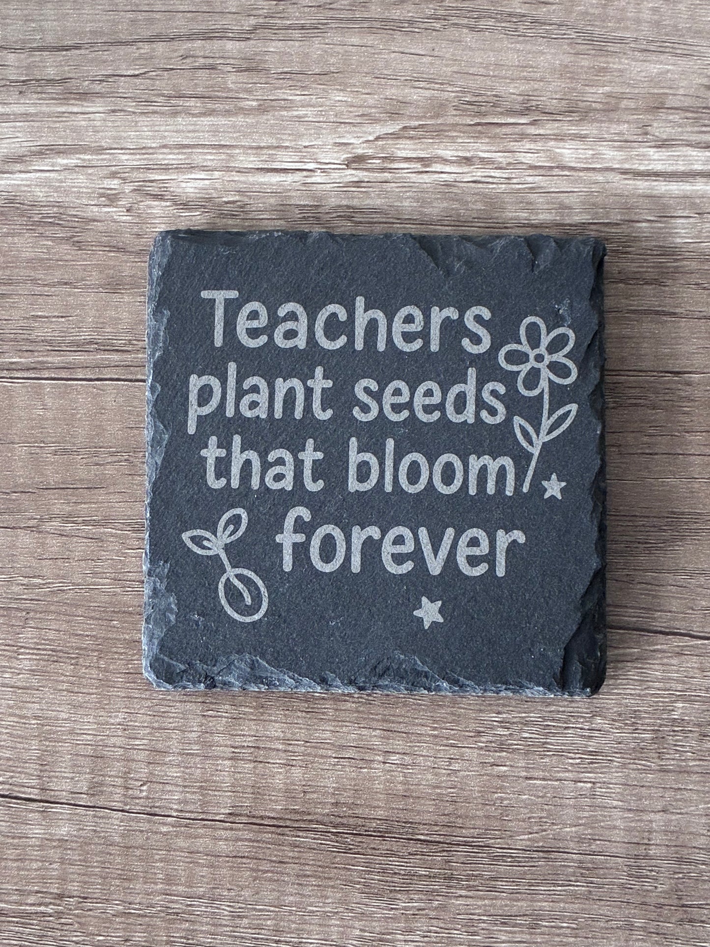 Personalised Slate Coaster with Name, Image or Quote