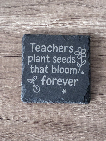 Personalised Slate Coaster with Name, Image or Quote