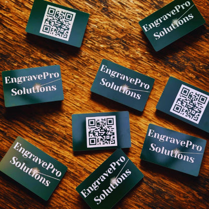 Personalised Laser Engraved Business Cards with QR Code