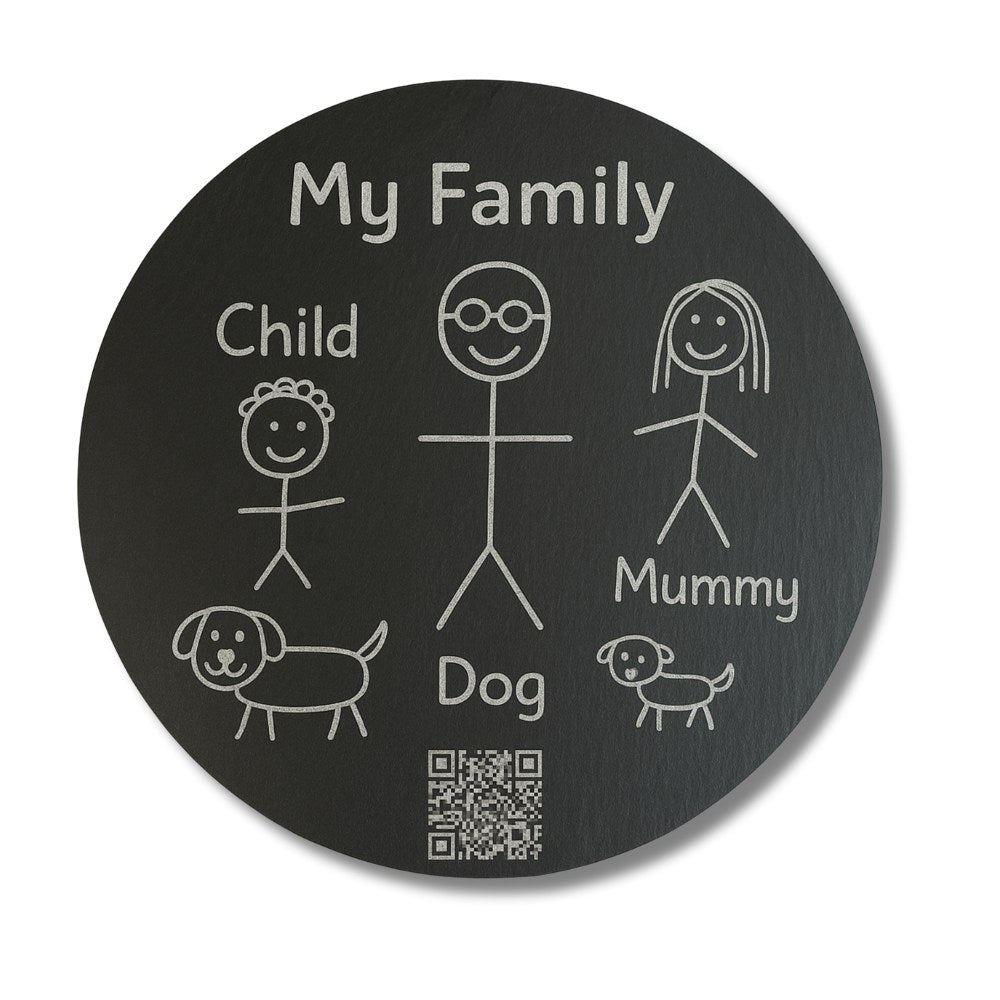 Personalised Slate Board with Audio Message - Custom Child’s Drawing