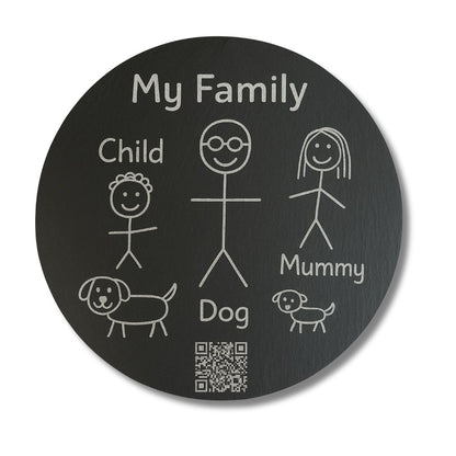 Personalised Slate Board with Audio Message - Custom Child’s Drawing
